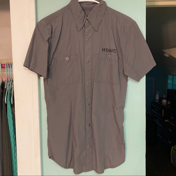 Harley-Davidson Other - Harley-Davidson Gray Button Down Shirt